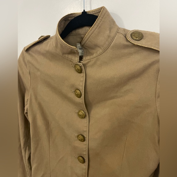 Denim Supply Ralph Lauren Women’s Military Style Jacket Size XS Tan - Picture 5 of 6